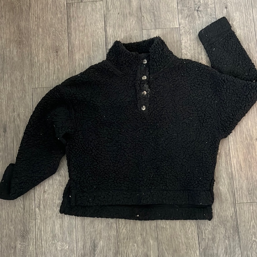 Fuzzy Button Pull Over - image 1